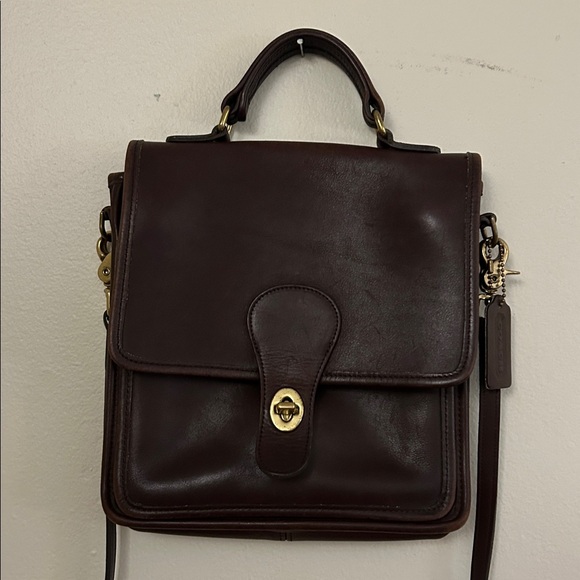Coach 5130 Vintage Chocolate Brown Leather Bag - Picture 1 of 16